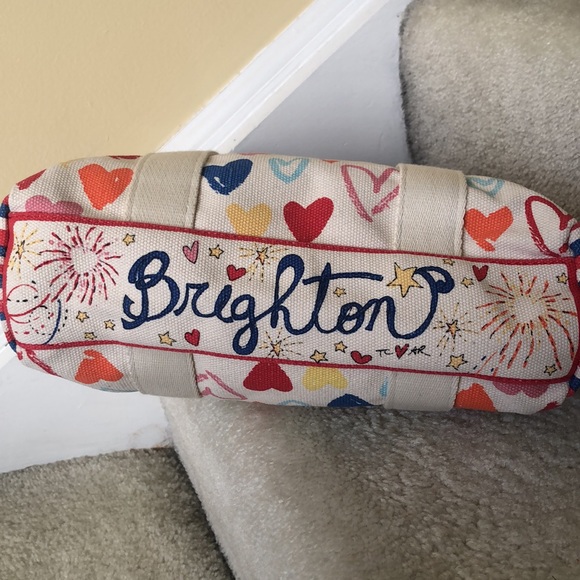 NWOT Brighton red white and you tote - Picture 5 of 8